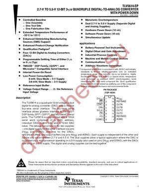 TLV5614MPWREP datasheet  